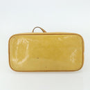 LOUIS VUITTON Monogram Vernis Houston Hand Bag Beige M91004 LV Auth ep14601-9