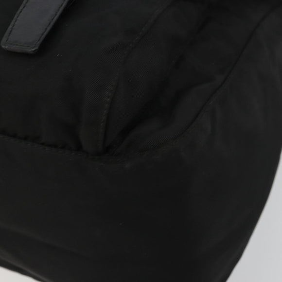 PRADA Shoulder Bag Nylon Black Silver Auth ep14604
