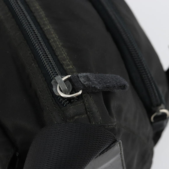 PRADA Shoulder Bag Nylon Black Silver Auth ep14604