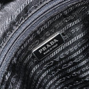 PRADA Shoulder Bag Nylon Black Silver Auth ep14604-18