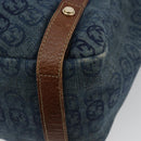 GUCCI GG Canvas Interlocking G Abbey Tote Bag Denim Outlet 130736 Auth ep14606A-12
