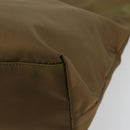 PRADA Tote Bag Nylon Green Silver Auth ep14607-15