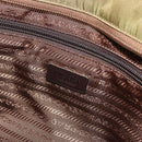 PRADA Tote Bag Nylon Green Silver Auth ep14607-19