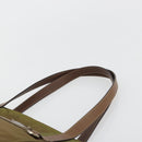 PRADA Tote Bag Nylon Green Silver Auth ep14607-8