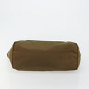 PRADA Tote Bag Nylon Green Silver Auth ep14607-5