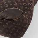LOUIS VUITTON Monogram Mini Lin Boulogne Bag Brown Ebene M95225 LV Auth ep14608A-15