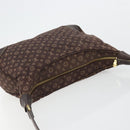LOUIS VUITTON Monogram Mini Lin Boulogne Bag Brown Ebene M95225 LV Auth ep14608A-6