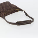 LOUIS VUITTON Monogram Mini Lin Boulogne Bag Brown Ebene M95225 LV Auth ep14608A-7