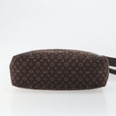 LOUIS VUITTON Monogram Mini Lin Boulogne Bag Brown Ebene M95225 LV Auth ep14608A-5