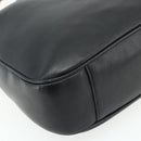 GUCCI Bamboo Hand Bag Nylon 2way Black Gold 001 2058 1577 Auth ep14609-13