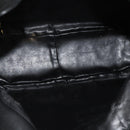 GUCCI Bamboo Hand Bag Nylon 2way Black Gold 001 2058 1577 Auth ep14609-17