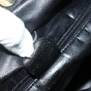 GUCCI Bamboo Hand Bag Nylon 2way Black Gold 001 2058 1577 Auth ep14609-22