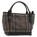 BURBERRY Nova Check Tote Bag PVC Beige Auth ep14617-1