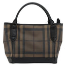 BURBERRY Nova Check Tote Bag PVC Beige Auth ep14617-2