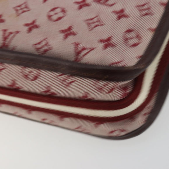 LOUIS VUITTON Monogram Mini Pochette Catrain Bag Red M92331 LV Auth ep14619A