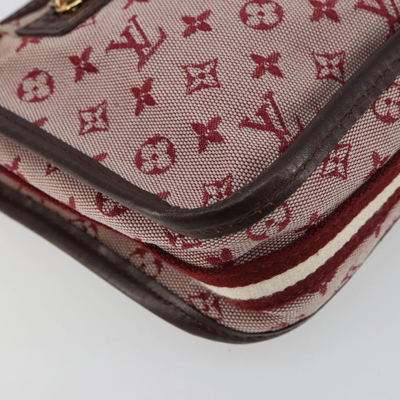 LOUIS VUITTON Monogram Mini Pochette Catrain Bag Red M92331 LV Auth ep14619A