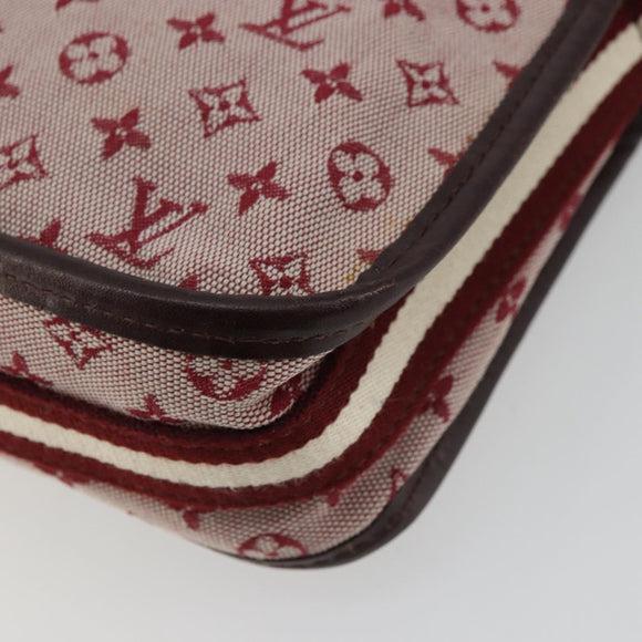 LOUIS VUITTON Monogram Mini Pochette Catrain Bag Red M92331 LV Auth ep14619A