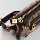 LOUIS VUITTON Monogram Mini Pochette Catrain Bag Red M92331 LV Auth ep14619A-10