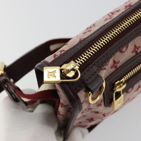 LOUIS VUITTON Monogram Mini Pochette Catrain Bag Red M92331 LV Auth ep14619A