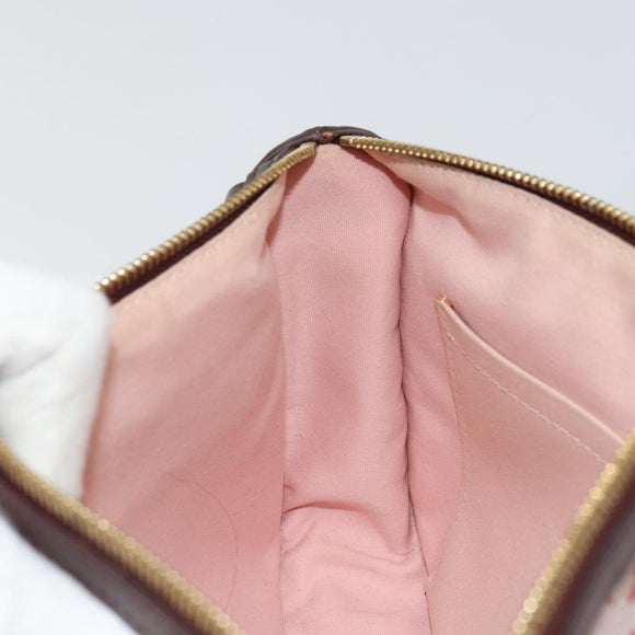 LOUIS VUITTON Monogram Mini Pochette Catrain Bag Red M92331 LV Auth ep14619A
