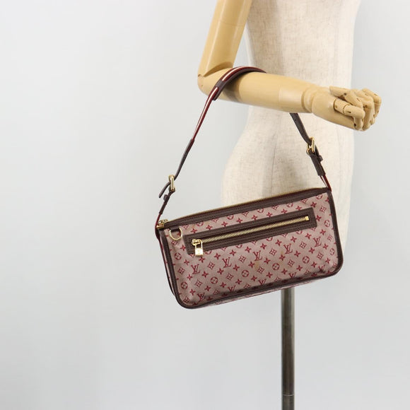 LOUIS VUITTON Monogram Mini Pochette Catrain Bag Red M92331 LV Auth ep14619A