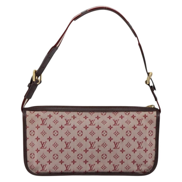 LOUIS VUITTON Monogram Mini Pochette Catrain Bag Red M92331 LV Auth ep14619A