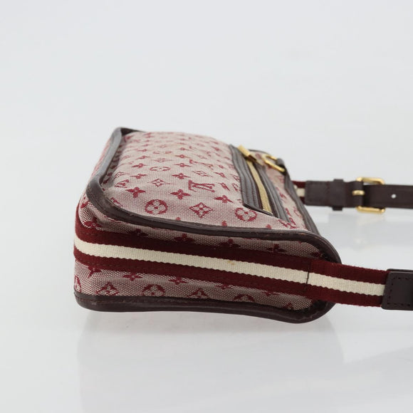 LOUIS VUITTON Monogram Mini Pochette Catrain Bag Red M92331 LV Auth ep14619A