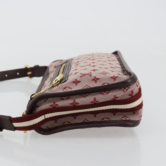 LOUIS VUITTON Monogram Mini Pochette Catrain Bag Red M92331 LV Auth ep14619A