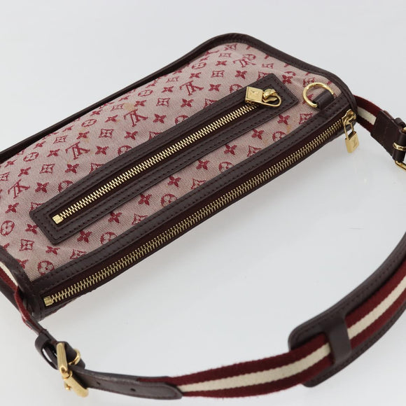 LOUIS VUITTON Monogram Mini Pochette Catrain Bag Red M92331 LV Auth ep14619A