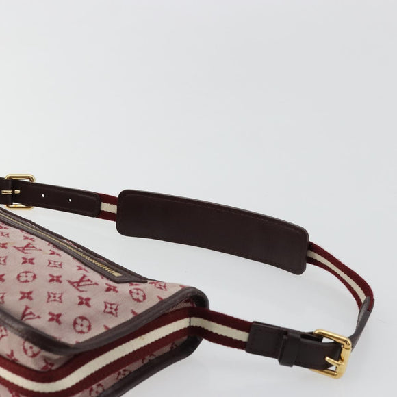 LOUIS VUITTON Monogram Mini Pochette Catrain Bag Red M92331 LV Auth ep14619A