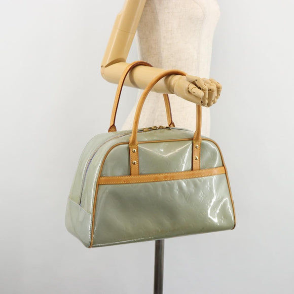 LOUIS VUITTON Monogram Vernis Tompkins Square Hand Bag Lavand LV Auth ep14622