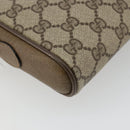 GUCCI GG Supreme Web Sherry Line Bag PVC Beige Gold 116 02 089 Auth ep14626-13