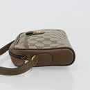 GUCCI GG Supreme Web Sherry Line Bag PVC Beige Gold 116 02 089 Auth ep14626-5