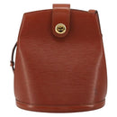 LOUIS VUITTON Epi Cluny Shoulder Bag Brown M52253 LV Auth ep14627-2