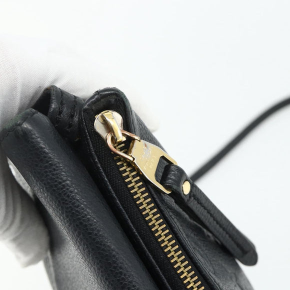 LOUIS VUITTON Monogram Empreinte Twice Bag Black M50258 LV Auth ep14628A