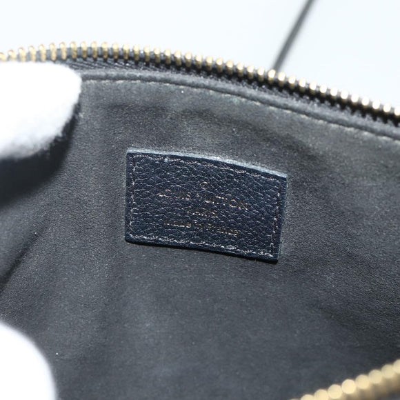 LOUIS VUITTON Monogram Empreinte Twice Bag Black M50258 LV Auth ep14628A