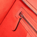 CELINE Luggage Mini Shopper Handtasche Leder Orange Silber Auth ep14630A-20