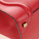 CELINE Luggage Mini Shopper Handtas Leer Rood Goud Auth ep14631M-10