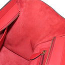 CELINE Luggage Mini Shopper Handtas Leer Rood Goud Auth ep14631M-20