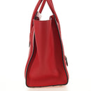 CELINE Luggage Mini Shopper Handtas Leer Rood Goud Auth ep14631M-5