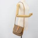 GUCCI Micro GG Supreme Shoulder Bag PVC Beige Gold Auth ep14632-22