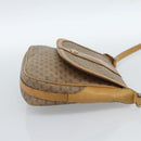 GUCCI Micro GG Supreme Shoulder Bag PVC Beige Gold Auth ep14632-4