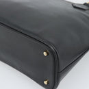 GUCCI Bamboo Hand Bag Leather 2way Black Gold 000 0289 Auth ep14633-17