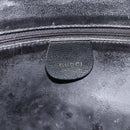 GUCCI Bamboo Hand Bag Leather 2way Black Gold 000 0289 Auth ep14633-19