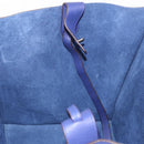 CELINE Luggage Phantom Hand Bag Leather Blue Silver Auth ep14638A-18