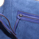 CELINE Luggage Phantom Hand Bag Leather Blue Silver Auth ep14638A-20