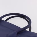 CELINE Luggage Phantom Hand Bag Leather Blue Silver Auth ep14638A-8