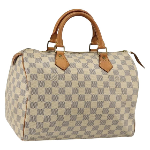 LOUIS VUITTON Damier Azur Speedy 30 Hand Bag N41533 LV Auth ep14640A