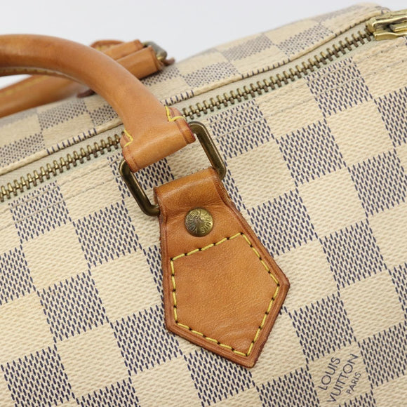 LOUIS VUITTON Damier Azur Speedy 30 Hand Bag N41533 LV Auth ep14640A
