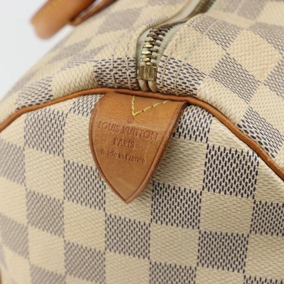 LOUIS VUITTON Damier Azur Speedy 30 Hand Bag N41533 LV Auth ep14640A